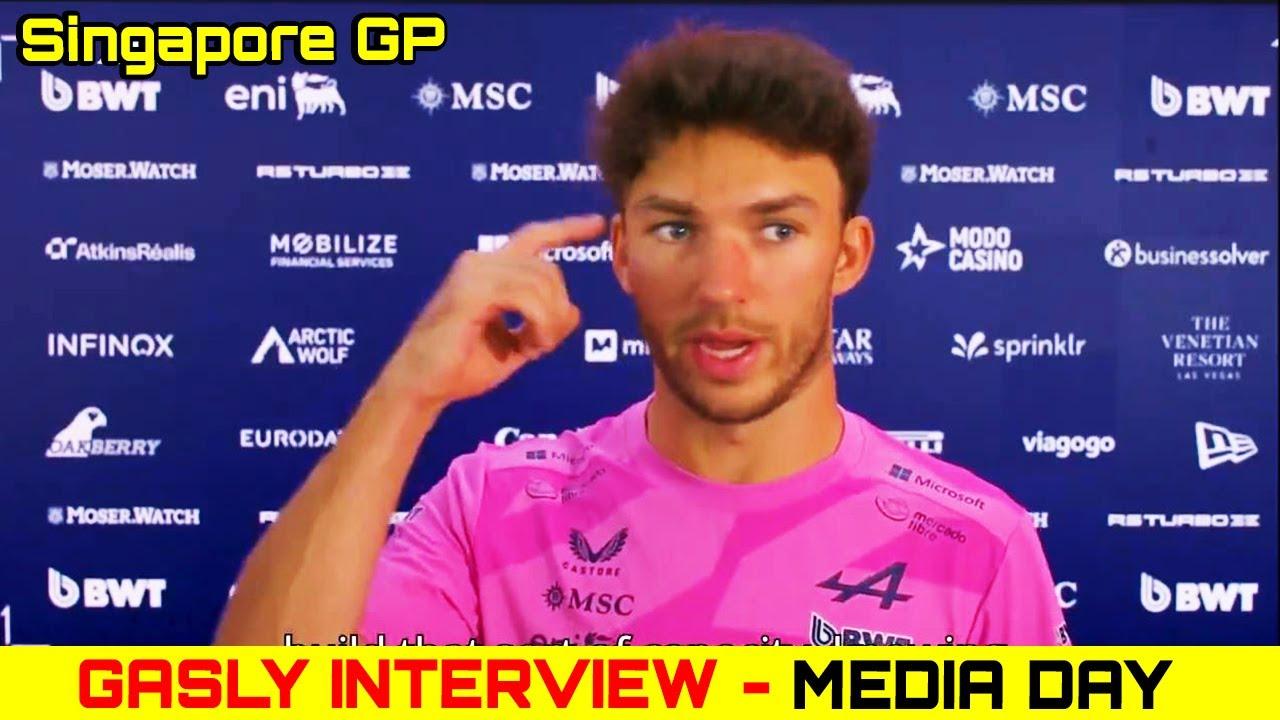 Pierre Gasly Pre-Race interview | Media day, Marina - Singapore GP