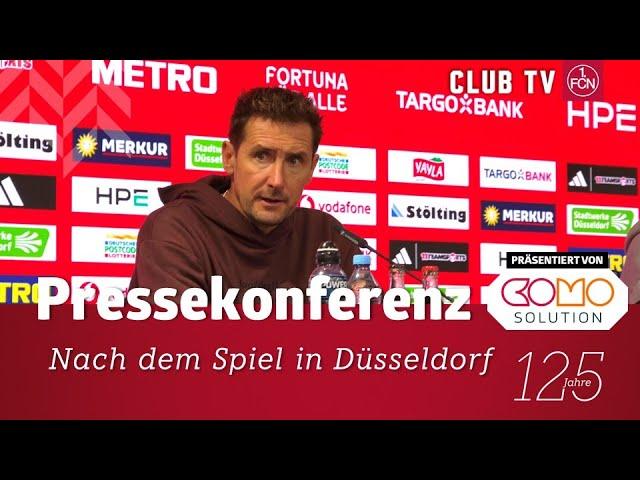 Die Pressekonferenz mit Daniel Thioune & Miro Klose nach dem Spiel in Düsseldorf
