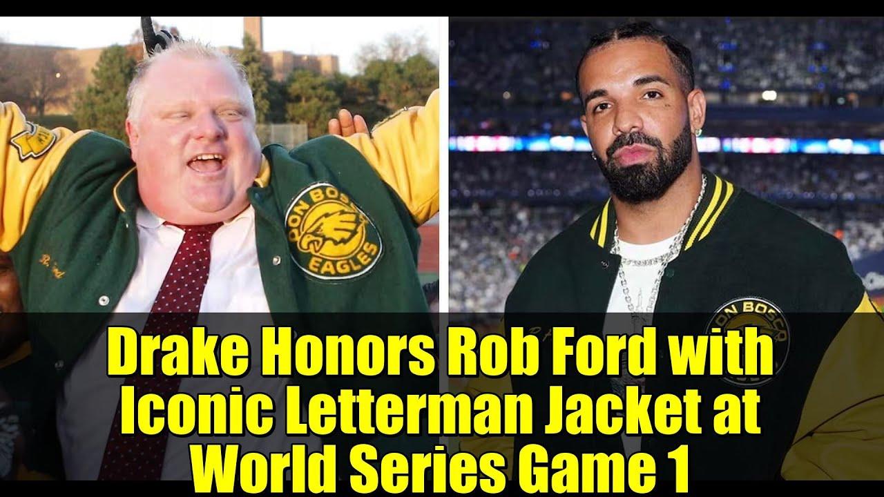 Drake Honors Rob Ford with Iconic Letterman Jacket at World Series Game 1