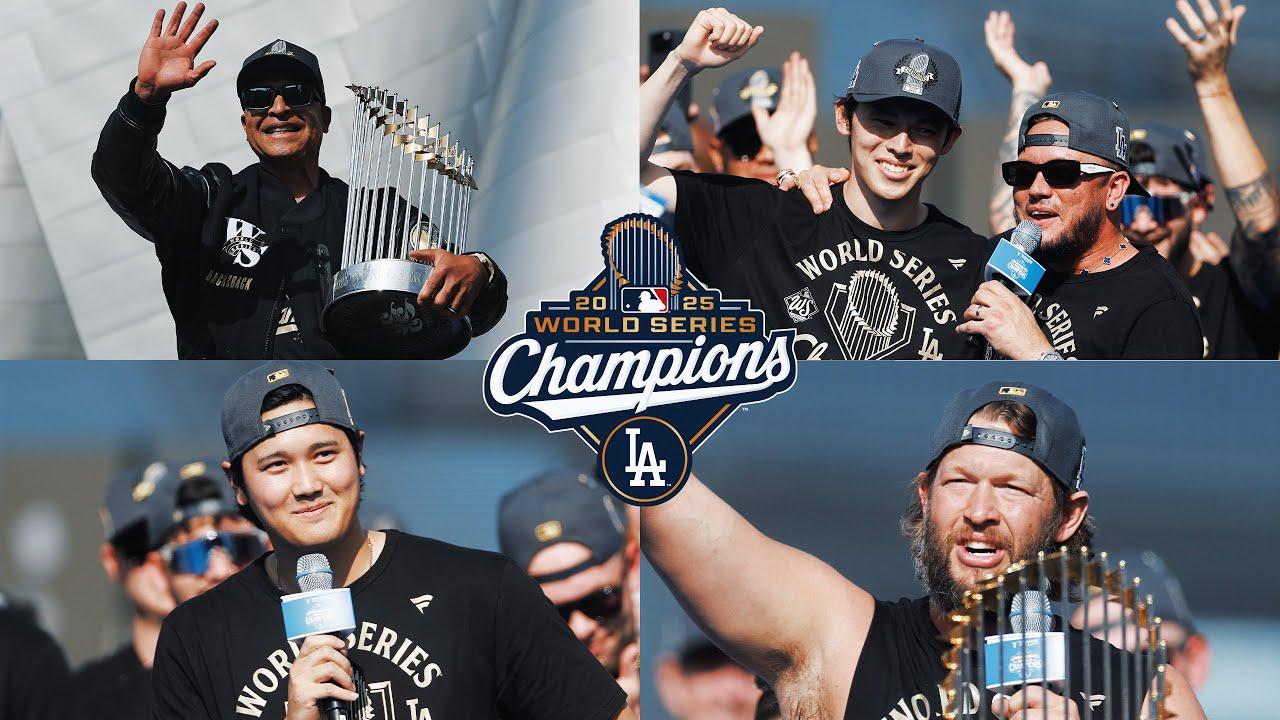 BEST MOMENTS from the Dodgers 2025 World Series parade 🥳 (Key players deliver awesome speeches!)