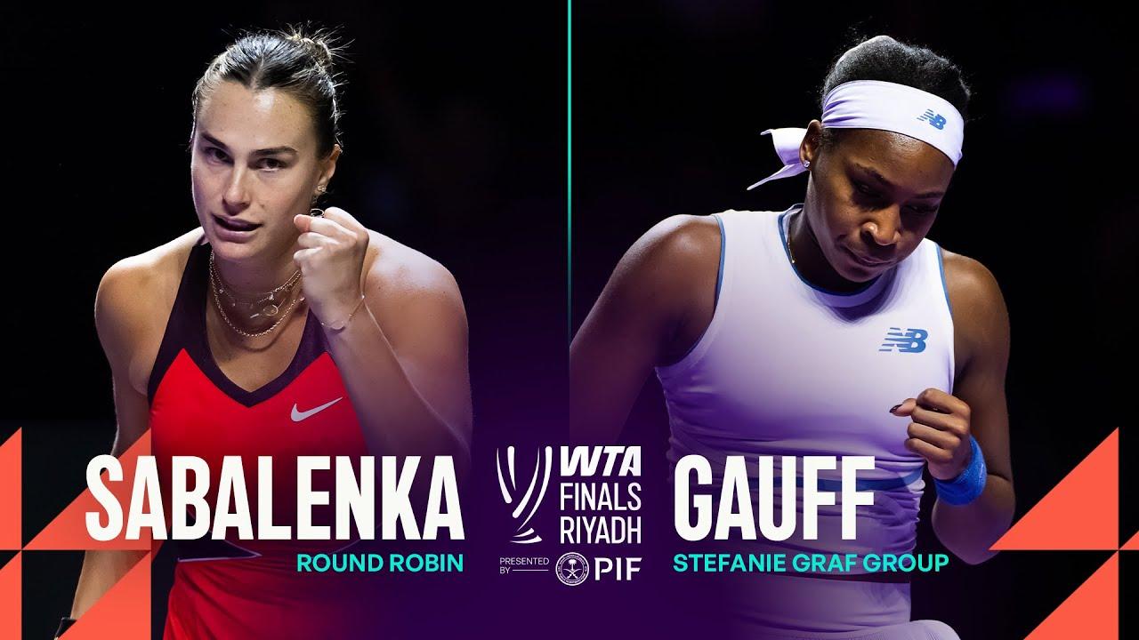 Aryna Sabalenka vs. Coco Gauff | 2025 WTA Finals Round Robin | WTA Match Highlights