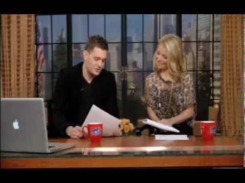 Michael Bublé & Kelly Ripa - Bonus Inbox on Regis & Kelly Show - 02 Dec 2009