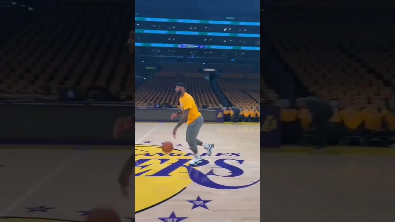 LeBron James  WEARING Luka Doncic shirt in practice vs Utah Jazz