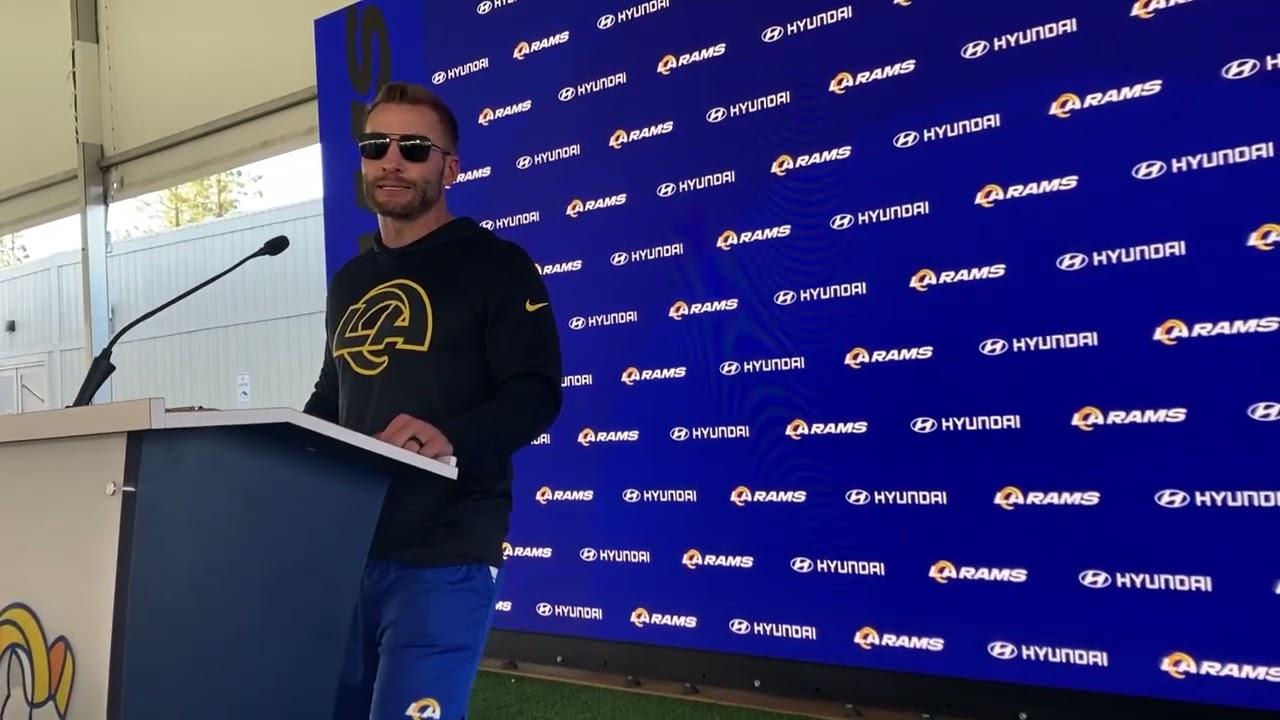 Los Angeles Rams HC Sean McVay Details Roster Updates Before Playing the Panthers