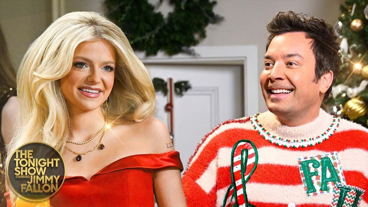 Jimmy Fallon and Carter Faith - Ugly Sweater | The Tonight Show Starring Jimmy Fallon