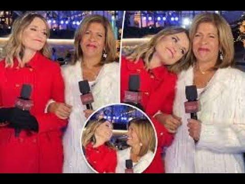 Hoda Kotb and Savannah Guthrie share emotional moment at last Rockefeller tree lighting ceremony