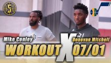 Donovan Mitchell and Mike Conley Utah Jazz Workout