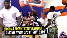 LeBron James STARTS DUNKING During Bronny's Game! Bronny TAKES OVER Championship Game!!