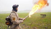 Je teste un lance flamme de guerre ! (extrême)
