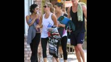 Vanessa Hudgens Hits the Gym With Ashley Tisdale & Austin Butler In L.A On 20 Sep 2011