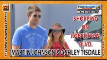 Ashley Tisdale & Boyfriend, Martin Johnson Shop Robertson Blvd. S1565
