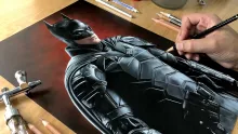 Drawing The Batman (Robert Pattinson) - Time-lapse | Artology