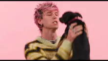 MGK Plays With Puppies While Answering Fan Questions
