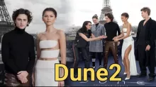 Zendaya and Timothee at the DUNE Part 2 Photocall in Paris