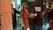 Taylor Swift Leaves A Party For Her Eras Tour Staff At 3AM Wearing Vivienne Westwood In London