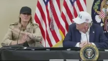 Melania Trump speaks about Texas flooding damage