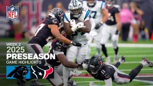 Carolina Panthers vs. Houston Texans Game Highlights | 2025 Preseason Week 2