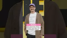 Pedro Pascal In 'Protect The Dolls' Transrights T-shirt At Thunderbolt Premiere #shorts #pedropascal