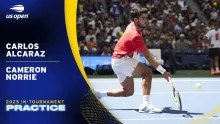 LIVE | Carlos Alcaraz and Cameron Norrie | Practice Session | 2025 US Open