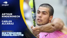 Arthur Rinderknech vs. Carlos Alcaraz Extended Highlights | 2025 US Open Round 4