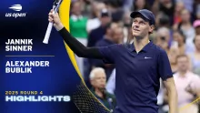 Jannik Sinner vs. Alexander Bublik Highlights | 2025 US Open Round 4