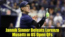 Jannik Sinner Defeats Lorenzo Musetti in US Open QFs | ATP Tour | Tennis