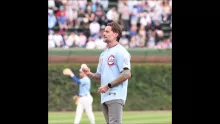 CM Punk Tosses Out First Pitch at Chicago Cubs Game! | 09/05/2025