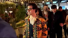 Joe Jonas Rocks Chic Patterned Jacket At The Vogue NYFW Party