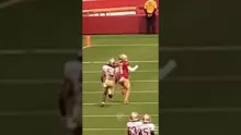 #49ers Kyle Juszczyk beat Fred Warner in 1v1 👀 (watch until the end)