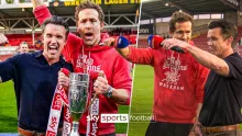Ryan Reynolds and Rob McElhenney REACT to Wrexham's promotion to the Championship! 👏