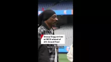 Snoop Dogg arrives at MCG ahead of AFL Grand Final performance