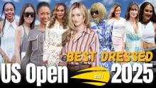 BEST DRESSED CELEBRITIES AT THE US OPEN 2025! (Day 1)