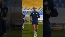 Cristiano Ronaldo in training today 🔥🐐