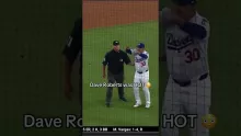 Dodgers manager Dave Roberts got tossed after Shohei Ohtani was hit by a pitch 😳