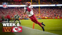 Washington Commanders vs Kansas City Chiefs Game Highlights | 2025 NFL Season Week 8