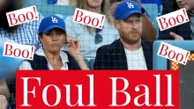 Foul Ball! Prince Harry & Meghan Markle BOOED at Dodgers World Series Publicity Stunt for As ever
