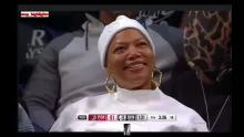 QUEEN LATIFAH AT THE Brooklyn Nets vs Portland Trailblazers GAME. 27/11/2022