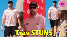 Travis Kelce ARRIVES for Chiefs HUGE game after Taylor Swift HOT-FOOTED it back from LA to watch him