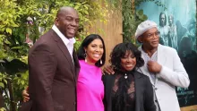 Samuel L. Jackson & Magic Johnson - Los Angeles premiere of 'The Legend Of Tarzan'