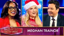 Meghan Trainor and Jimmy Fallon Play a Heated Round of Password