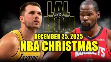 Los Angeles Lakers vs Houston Rockets Full Game Highlights – December 25, 2025 | NBA Christmas