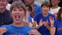Taylor Swift Supports Knicks at CELEB-PACKED Game 4 of NBA Finals