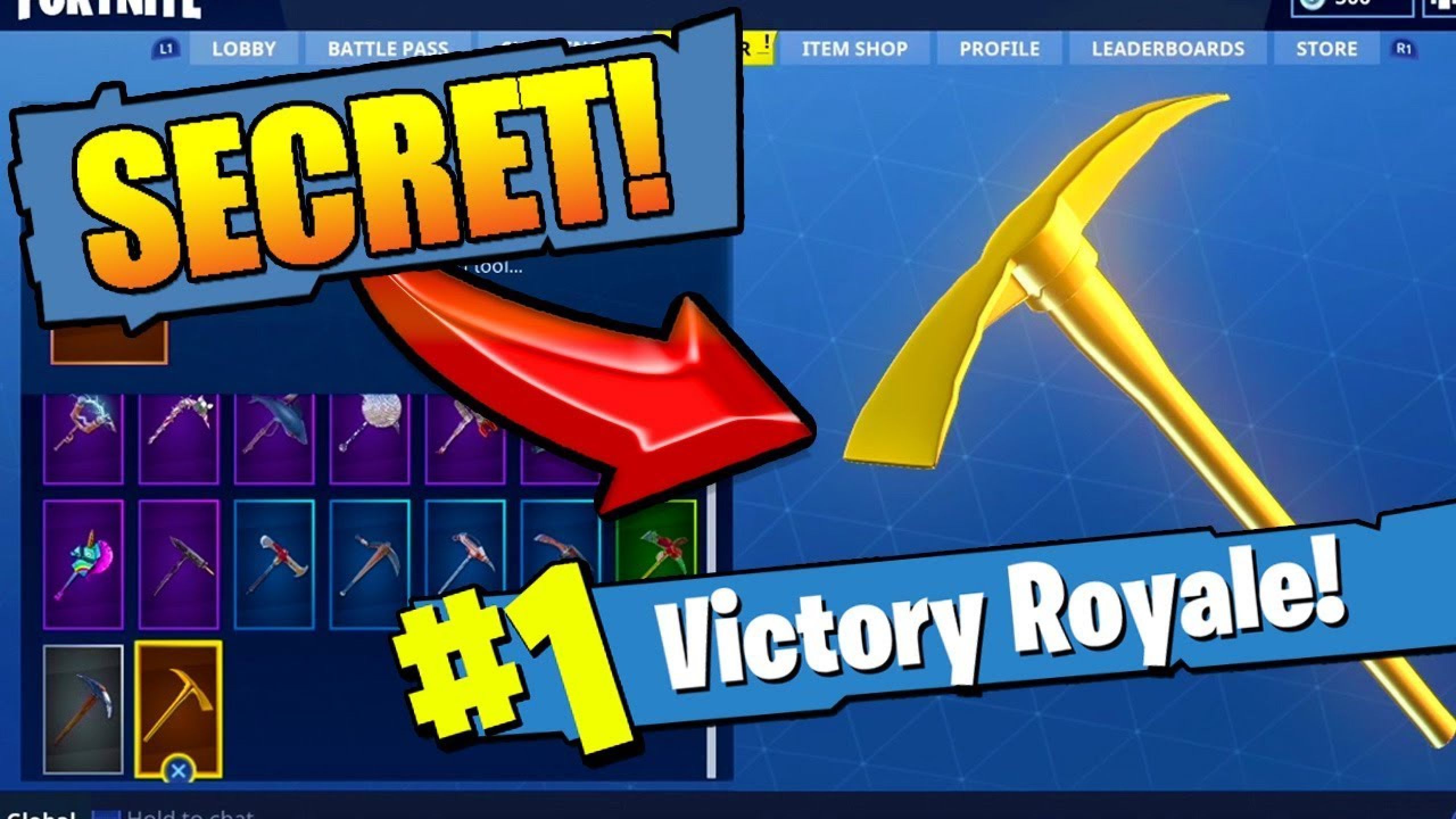 *NEW* How To Get The GOLDEN PICKAXE In FORTNITE: Battle Royale (EPIC ...