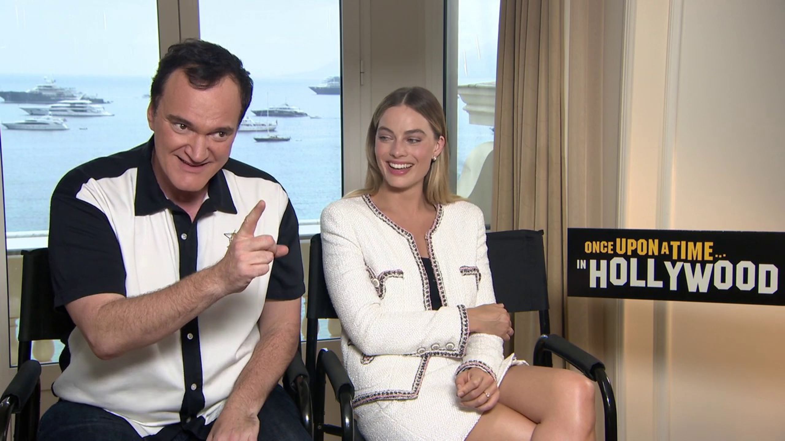 MARGOT ROBBIE & QUENTIN TARANTINO   "Once Upon a Time in Hollywood"