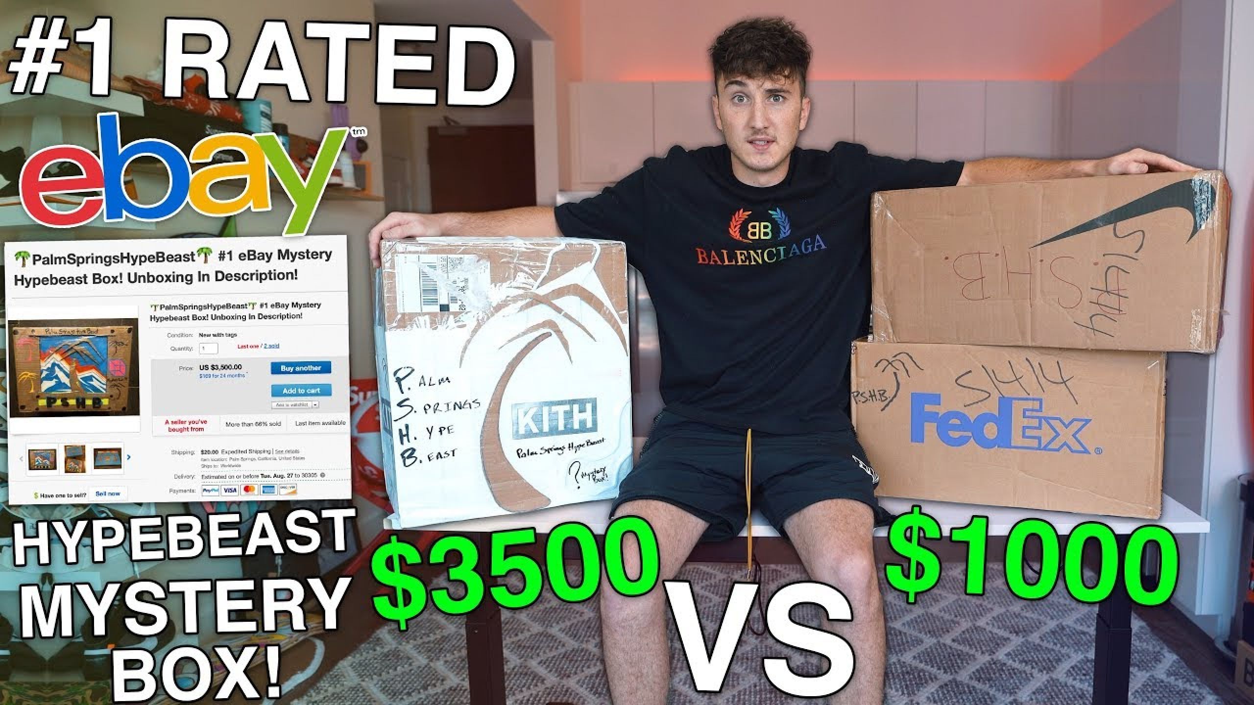 3500 eBay Mystery Box VS 1000 eBay Mystery Box! (1 Rated!) Clothes