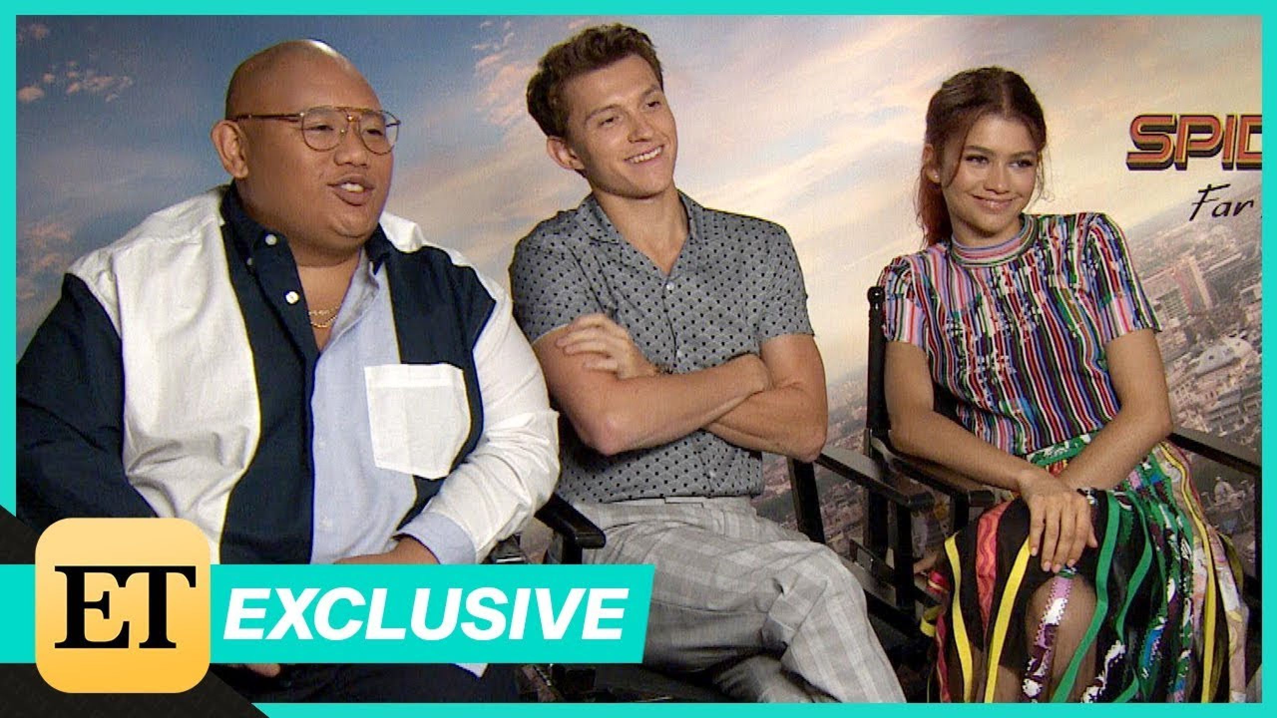 Spider-Man: Far From Home: Zendaya, Tom Holland and Jacob Batalon (Full Interview)