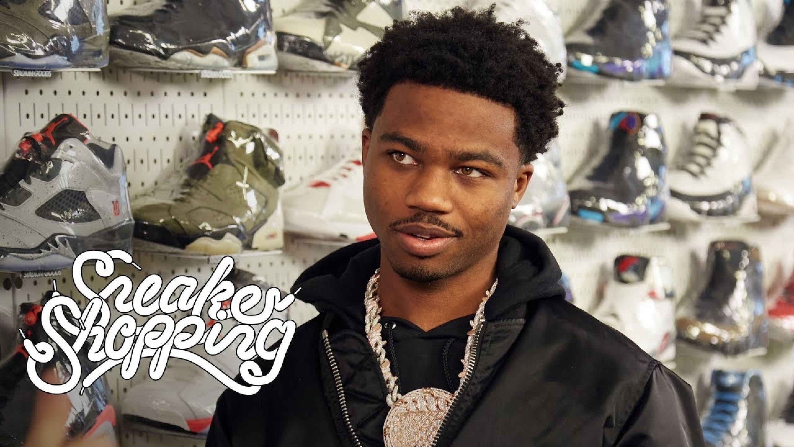 Roddy Ricch Goes Sneaker Shopping With Complex