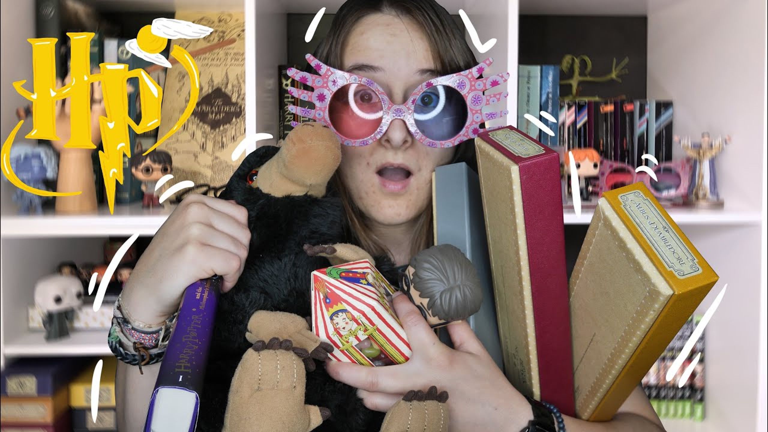 Je range ma collection Harry Potter + l'objet qui ?