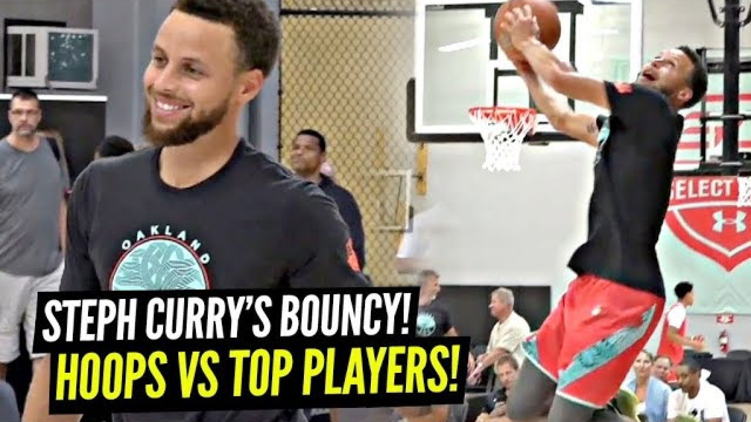 Steph Curry HOOPIN vs TOP High School Players & Starts DUNKING! 7 Footer SAUCES UP Steph!