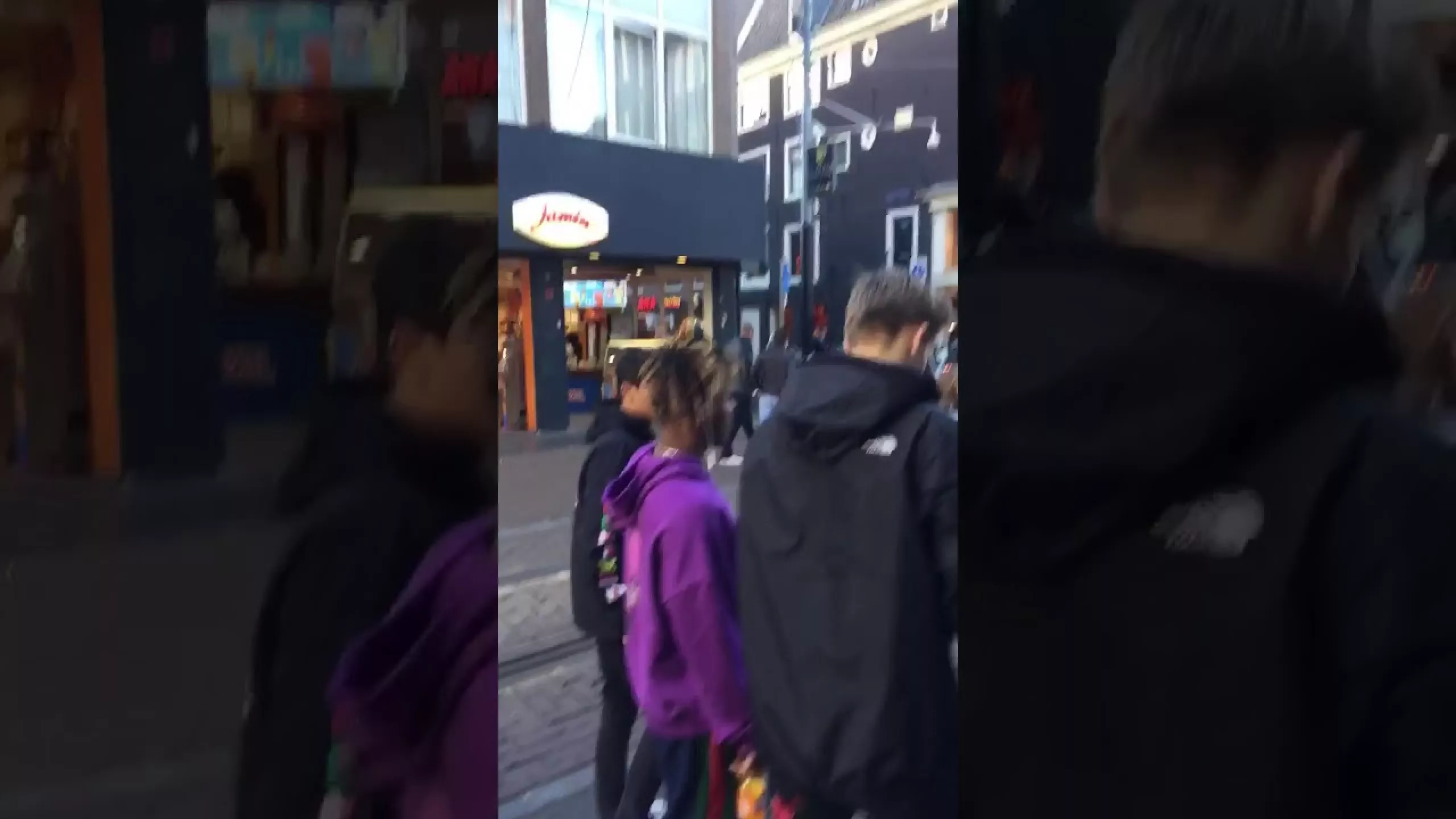 Juice Wrld taking pics with fans in Amsterdam (2018)